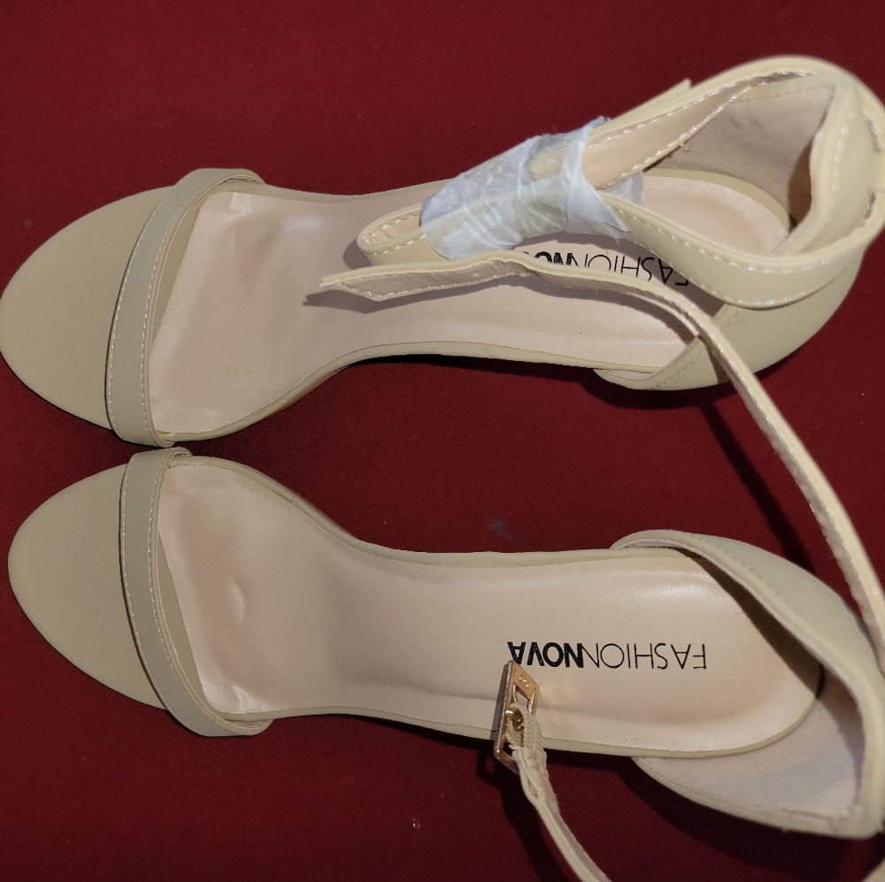 Strapped Success Heel-Nude, Fashion Nova